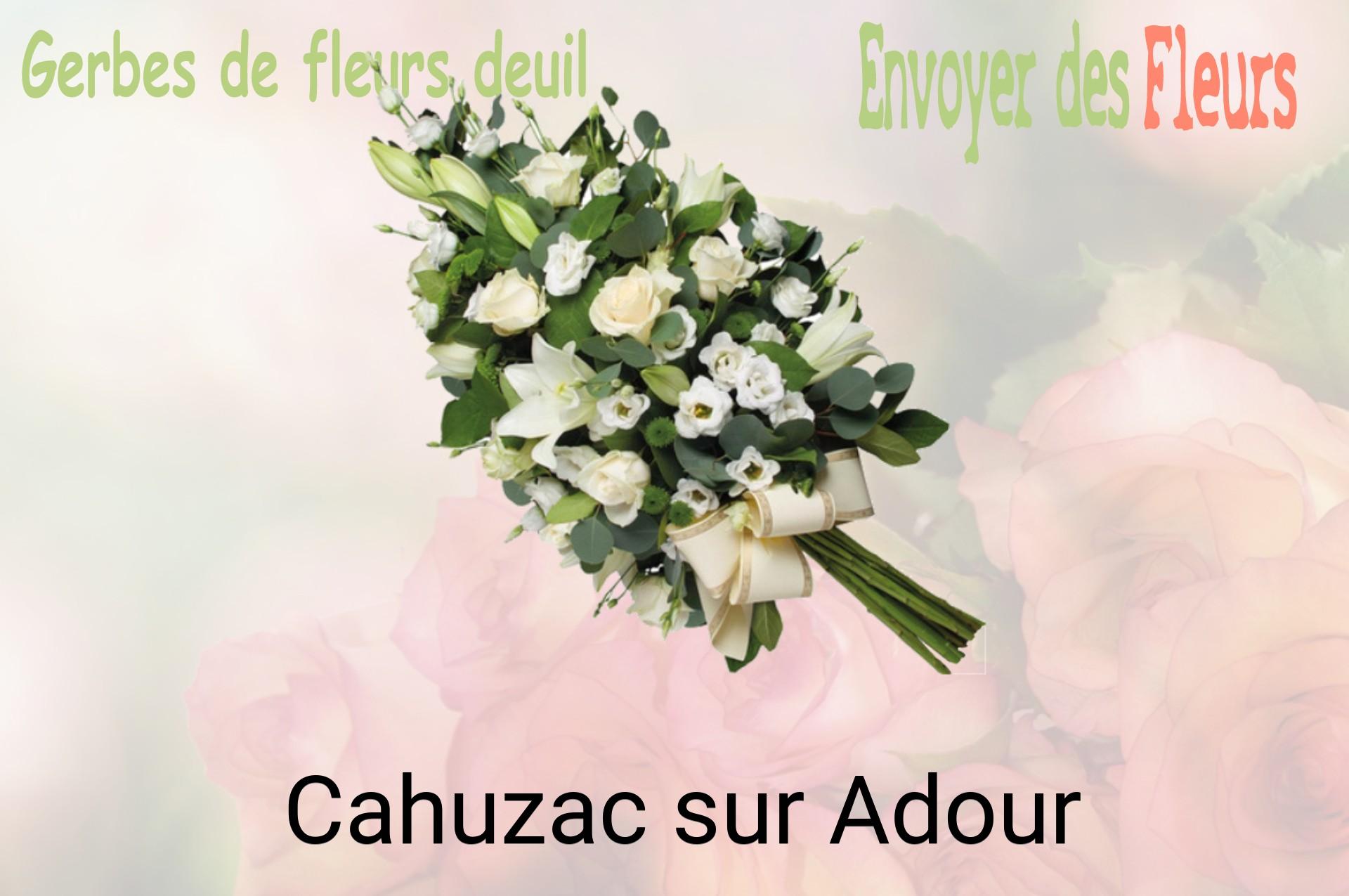 Gerbe de fleurs de deuil livrée à Cahuzac-sur-Adour